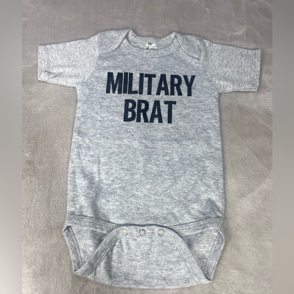 Military Brat Onesie 6-12 months